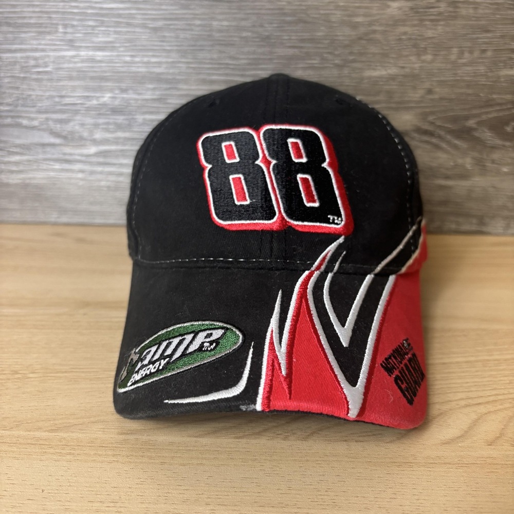 National Guard Hat Cap Strap Back NASCAR Racing Dale Jr Mens AMP Energy Racing